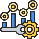 logo of tools with graph