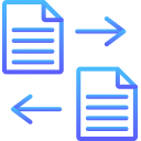 icon representing data transfer