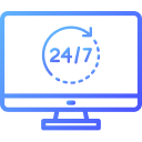 24/7 monitoring logo