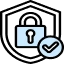 Icon of secure shield
